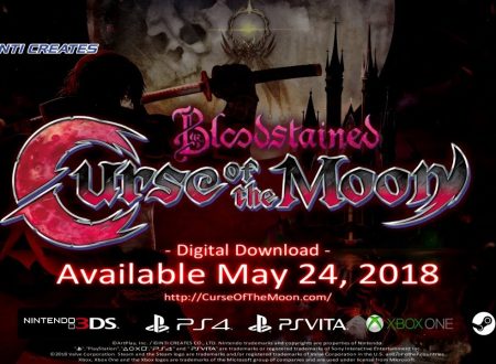 Bloodstained: Curse of the Moon, il titolo è in arrivo il 24 maggio sull’eShop di Nintendo Switch
