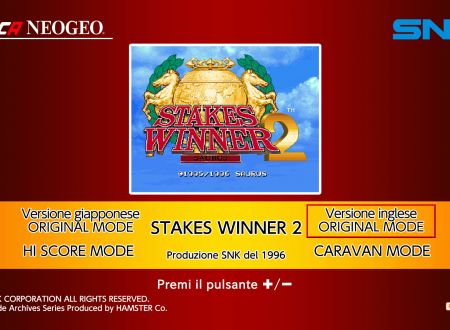 ACA NeoGeo Stakes Winner 2: uno sguardo in video al titolo dai Nintendo Switch Europei