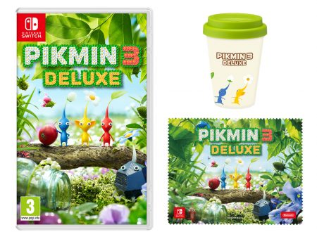 Pikmin 3 Deluxe: il titolo ora in pre-order con una tazza di caffè e un panno in microfibra