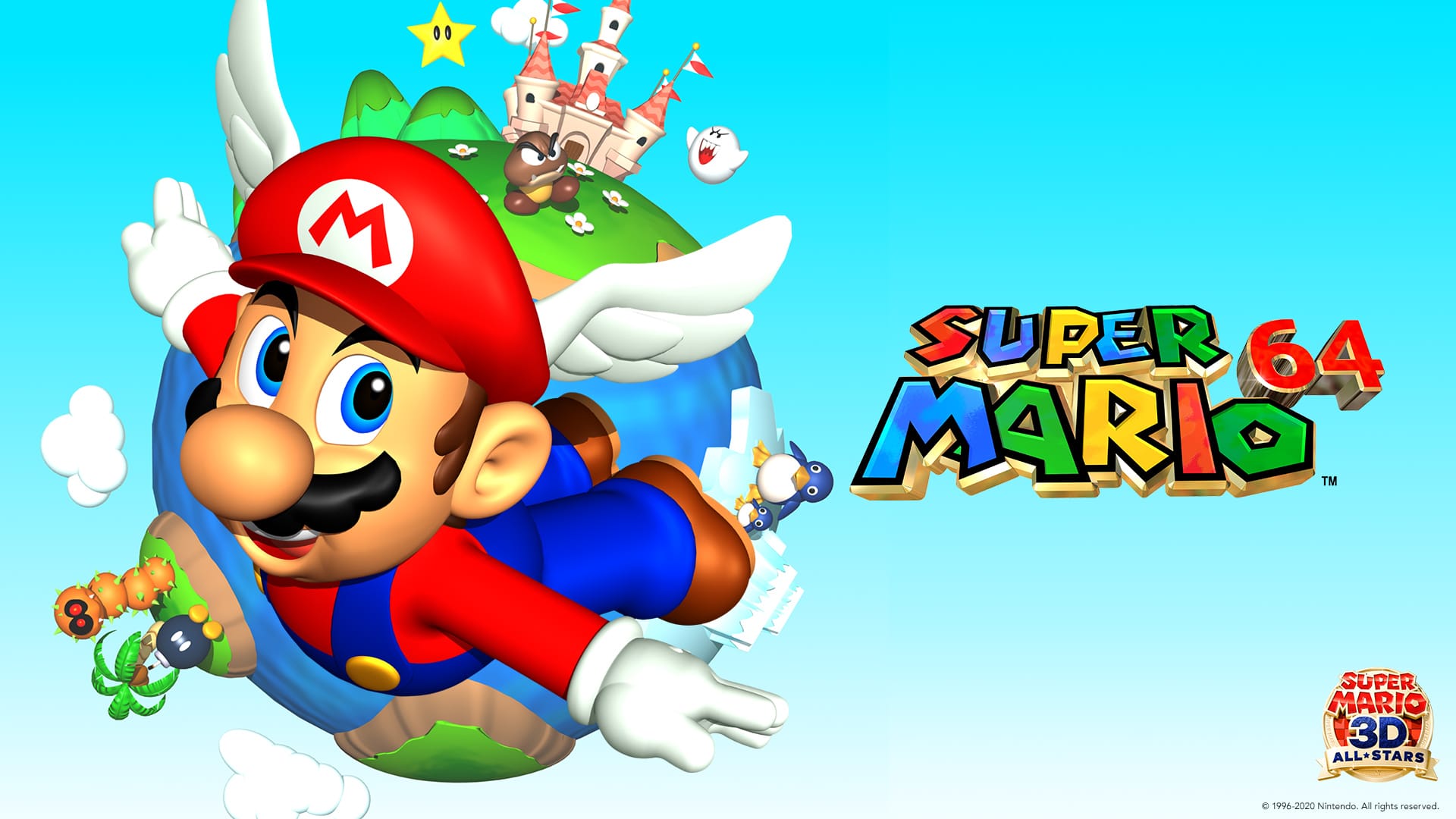 Super Mario 3D All-Stars, pubblicati una serie di wallpapers di Super Mario  64, Sunshine e Galaxy