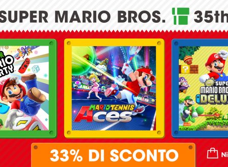 Nintendo Switch: Super Mario Party, Mario Tennis Aces e New Super Mario Bros. U Deluxe in sconto per il 35° anniversario di Mario